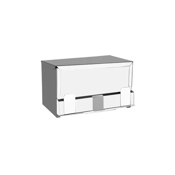 CHEF INOX S/ST STRAW DISPENSER 260mmW x 150mmL x 130mmH
