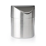 CHEF INOX S/ST TABLE TOP MINI WASTE CAN W/ SWING TOP