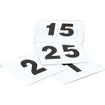 TABLE NUMBER SET-1-100 BLACK ON WHITE