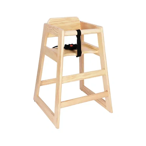 CHEF INOX HIGH CHAIR NATURAL STACKABLE