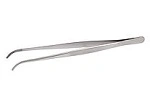 TWEEZERS FOR PLATING, CURVED TIP, 26cm