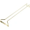 CHEF INOX GLASS HANGER 600mm BRASS PLATE