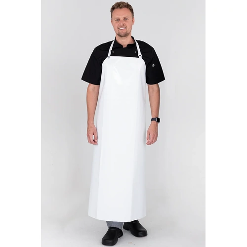 Aussie Chef PVC White Long Apron 90 x 120cm