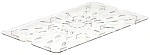 CAMBRO 1/1 SIZE CLEAR DRAIN SHELF