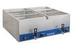 BIRKO DOUBLE BAIN MARIE WITH TAPS, NO PANS &amp; LIDS