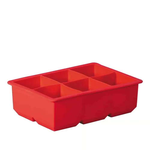 Avanti Silicone 6 Cup King Ice Cube Tray Red | Jumbo Ice Mould