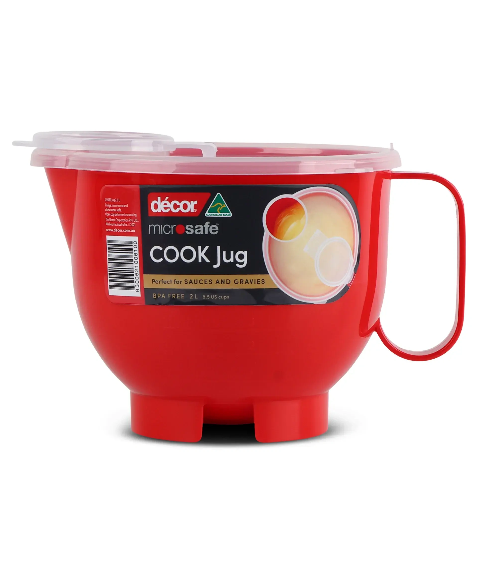 DECOR MICROSAFE JUG 2 LITRES 180mm DIA x 150mmH