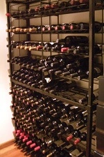 MANTOVA BULK BLACK EXPOXY WINE RACK