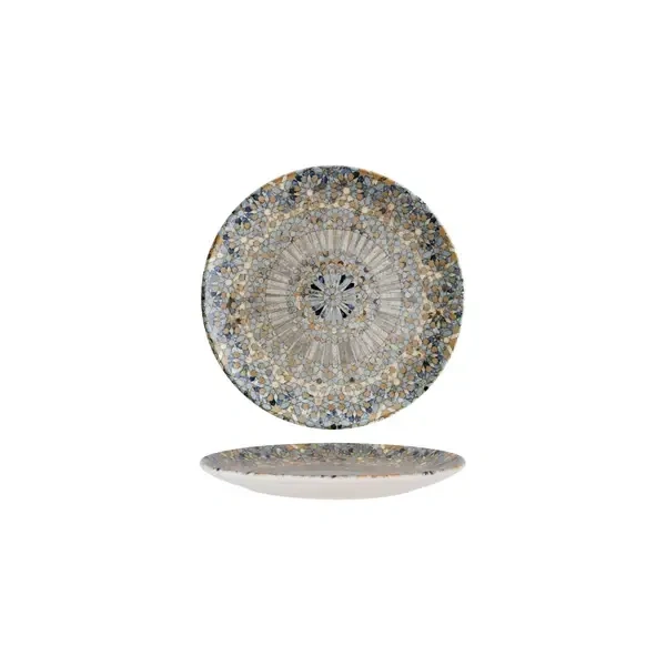 BONNA LUCA ROUND COUPE PLATE 210mmØ MOSAIC
