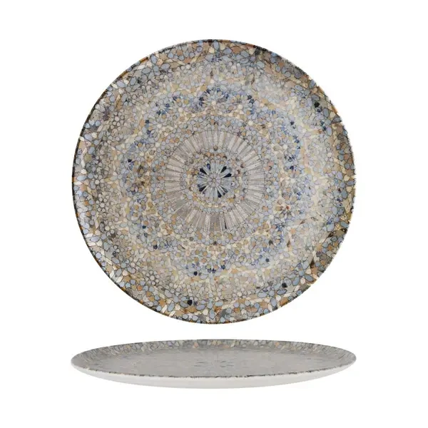 BONNA LUCA ROUND COUPE PLATE 320mmØ MOSAIC