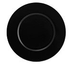 BONNA NOTTE ROUND PLATE WITH WIDE RIM BLK  280mm x 18mm 