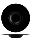 BONNA NOTTE ROUND DEEP PLATE BLK 300mm x40mm 360ml