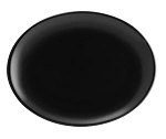 BONNA NOTTE OVAL COUPE PLATTER BLK 250mm x 185mm x 26mm