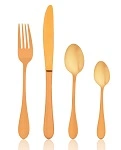 TABLEKRAFT SOHO GOLD 16PC 18/10 CUTLERY SET