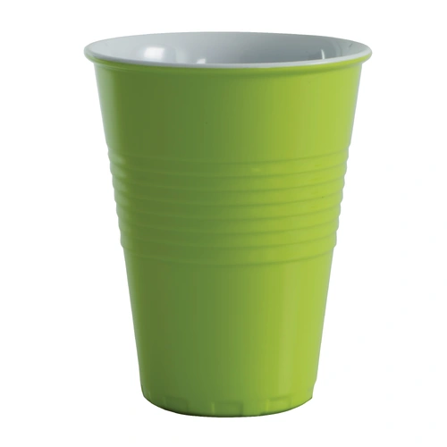 Serroni Miami Melamine Two Tone 400ml Cup - Lime Green