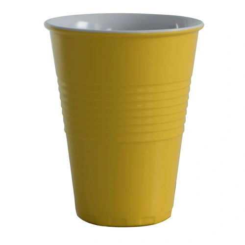 Serroni Miami Melamine Two Tone 400ml Cup - Yellow