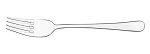 TABLEKRAFT YORK CUTLERY DESSERT FORK S/ST
