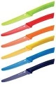 SCANPAN 10cm STEAK KNIFE SET-6 PIECE, COLOURED