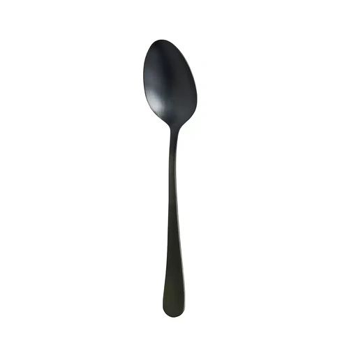 AMEFA AUSTIN MATT BLACK S/ST DESSERT SPOON 1 dozen