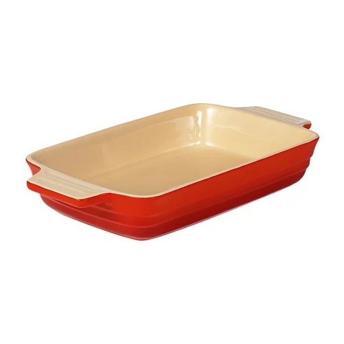 Chasseur Stoneware Large Rectangular Baker 3L Red
