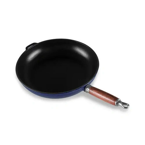 CHASSEUR FRENCH BLUE CAST IRON FRY PAN 28cm