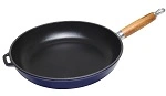 CHASSEUR FRENCH BLUE CAST IRON FRY PAN 26cm