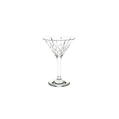 D-Still Diamond Cut Polycarbonate Martini Glass 235ml