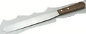 CHEF INOX SPATULA S/ST 250mm WOODEN HANDLE