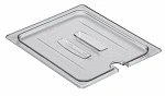CAMBRO 1/2 SIZE CLEAR LID NOTCHED W/HANDLE 265x325mm