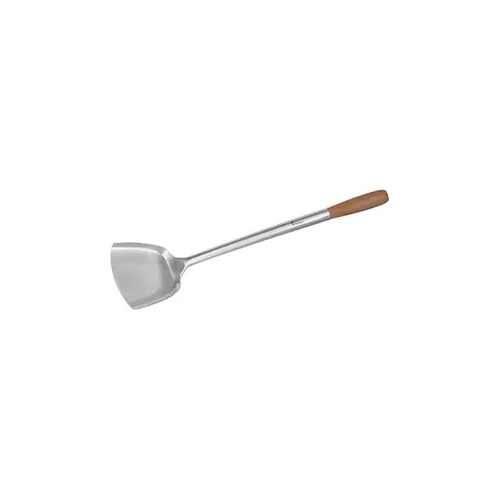 CHEF INOX WOK TURNER S/ST W/ WOODEN HANDLE 125x390mm