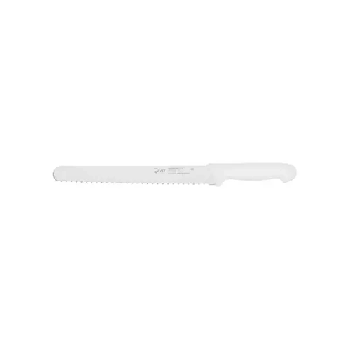 IVO SERRATED SLICING KNIFE WHITE HANDLE 250mm