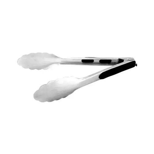 UTILITY TONG S/ST H.D 400mm W/ LOCK RUBBER HANDLE