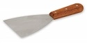 S/ST PAN SCRAPER 115x100mm WOOD HANDLE