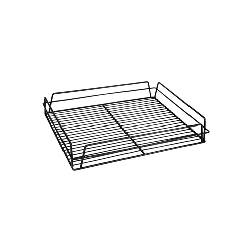 GLASS BASKET PVC BLACK 435x355x75mm (17x14)"