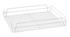 GLASS BASKET PVC WHITE 435x355x75mm (17x14)"