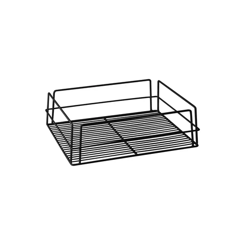 GLASS BASKET PVC BLACK 435x355x125mm (17x14)"