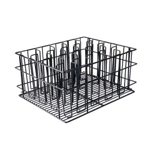 GLASS BASKET 20 COMPARTMENT PVC BLACK
