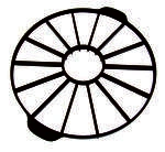 THERMOHAUSER CAKE DIVIDER PLASTIC 16 SERVE