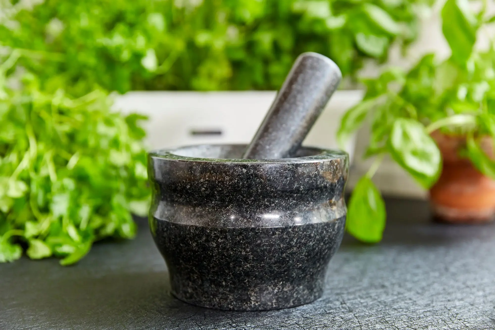 Cole &amp; Mason Granite Pestle &amp; Mortar - 14cm