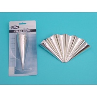 D.LINE APPETITO S/ST CREAM HORNS SET OF 6