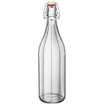 BORMIOLI ROCCO OXFORD GLASS BOTTLE W/ TOP 1 LTR