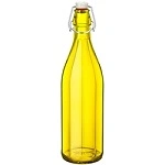 BORMIOLI ROCCO OXFORD BOTTLE W/ TOP 1 LTR YELLOW