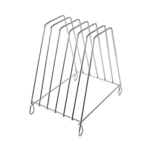 Chrome Cutting Board Rack 6 Slot | Commercial Cutting Board Holder
