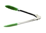 CHEF INOX UTILITY TONG SILICON HEAD GREEN 180mmL