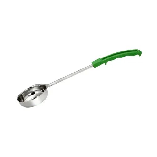 CHEF INOX FOOD PORTIONER PERFORATED S/ST GREEN HDL 120ml / 4oz