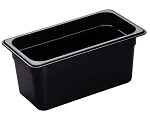 CAMBRO 1/3 x 150mm FOOD PAN 5.3 LTR BLACK