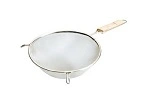 STRAINER S/ST FINE MESH W/ WOOD HANDLE 120mmDIAM