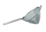 CONICAL MESH STRAINER-18/10 MESH+RIM 180x190mm WIRE HDL