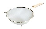 STRAINER MEDIUM TIN MESH, WOOD HANDLE, 180mm 