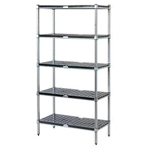 MANTOVA 3 TIER ZINC SHELVING UNIT ABS SHELVES 900mmL